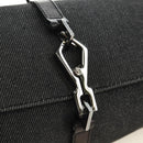 GUCCI Jackie Schoudertas Denim Zwart Zilver 90667 Auth 184577SAM-18
