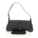GUCCI Jackie Schoudertas Denim Zwart Zilver 90667 Auth 184577SAM-12