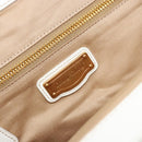 Miu Miu Hand Bag Leather White Gold Auth 184578-22