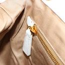 Miu Miu Hand Bag Leather White Gold Auth 184578-25