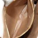 Miu Miu Hand Bag Leather White Gold Auth 184578-26