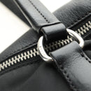 PRADA Shoulder Bag Nylon Leather Black Silver Auth 184579V-15