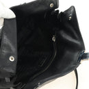 PRADA Shoulder Bag Nylon Leather Black Silver Auth 184579V-19