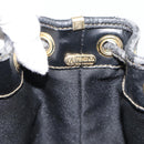 FENDI Pecan Canvas Purse Shoulder Bag PVC Brown Gold Auth 184581-12