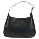 GUCCI Jackie Shoulder Bag Leather Black Silver 001 3306 2684 Auth 184583SAM-3