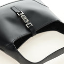 GUCCI Jackie Shoulder Bag Leather Black Silver 001 3306 2684 Auth 184583SAM-6