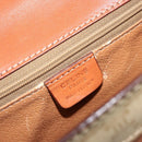 CELINE Macadam Canvas Hand Bag PVC Beige Gold Auth 184585-15