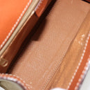 CELINE Macadam Canvas Hand Bag PVC Beige Gold Auth 184585-16