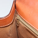 CELINE Macadam Canvas Hand Bag PVC Beige Gold Auth 184585-19