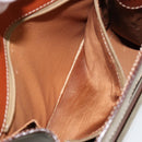 CELINE Macadam Canvas Hand Bag PVC Beige Gold Auth 184585-20