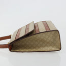 CELINE Macadam Canvas Hand Bag PVC Beige Gold Auth 184585-5