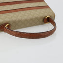 CELINE Macadam Canvas Hand Bag PVC Beige Gold Auth 184585-7