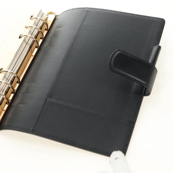 LOUIS VUITTON Nomad Agenda GM Day Planner Cover Black R20477 LV Auth 184586V
