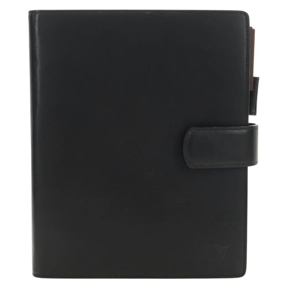 LOUIS VUITTON Nomad Agenda GM Day Planner Cover Black R20477 LV Auth 184586V