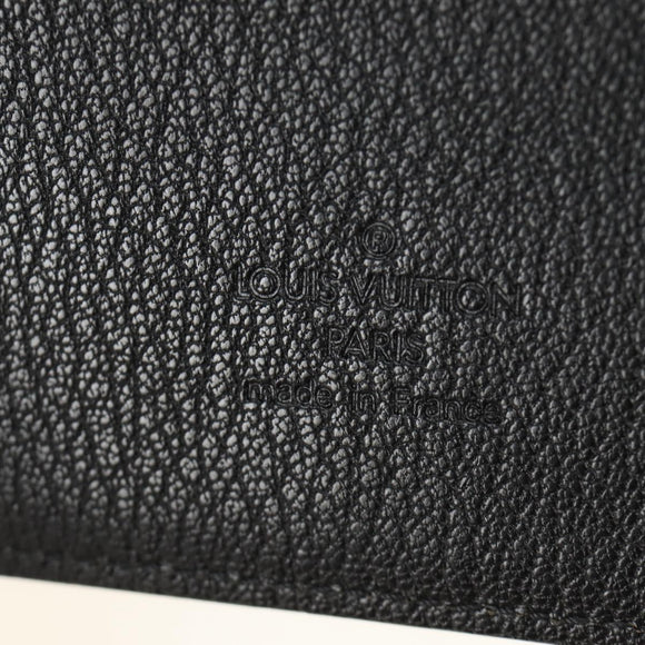 LOUIS VUITTON Nomad Agenda GM Day Planner Cover Black R20477 LV Auth 184586V