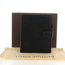 LOUIS VUITTON Nomad Agenda GM Day Planner Cover Black R20477 LV Auth 184586V-12