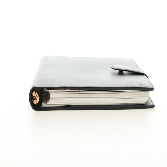 LOUIS VUITTON Nomad Agenda GM Day Planner Cover Black R20477 LV Auth 184586V