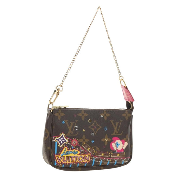 LOUIS VUITTON Monogram Vivienne Mini Pochette Accessoires M69752 Auth 184588SAM