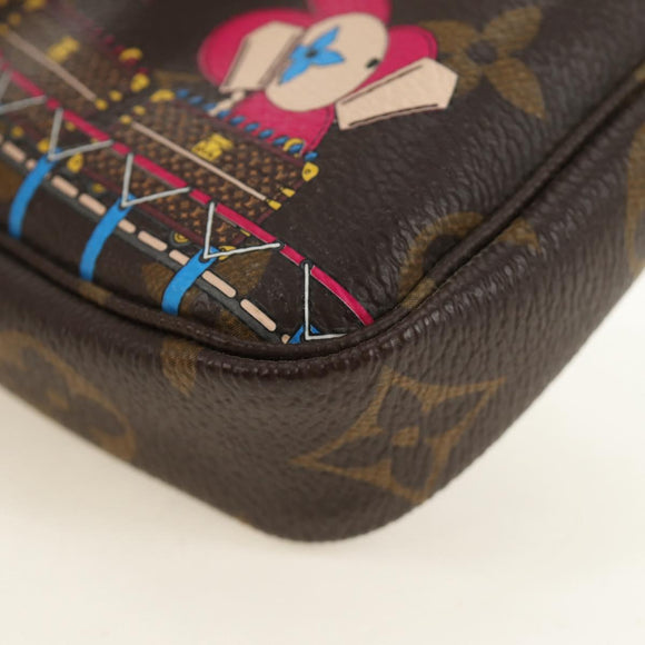 LOUIS VUITTON Monogram Vivienne Mini Pochette Accessoires M69752 Auth 184588SAM