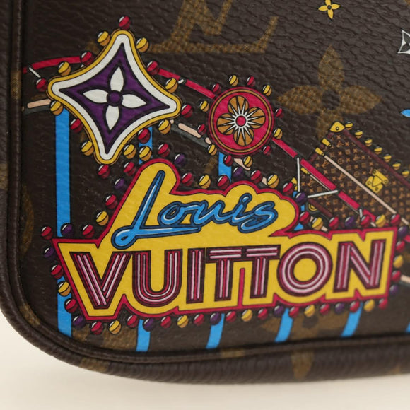 LOUIS VUITTON Monogram Vivienne Mini Pochette Accessoires M69752 Auth 184588SAM