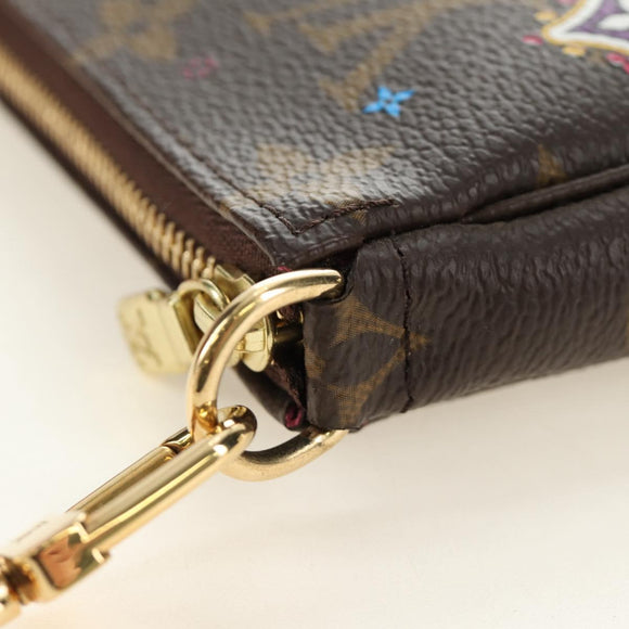 LOUIS VUITTON Monogram Vivienne Mini Pochette Accessoires M69752 Auth 184588SAM