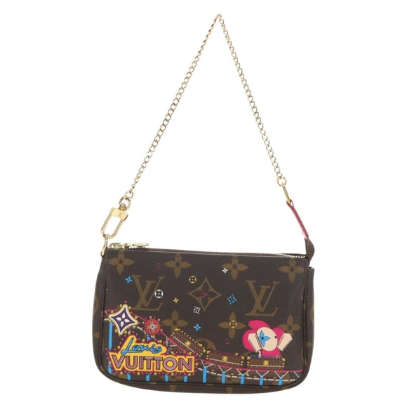 LOUIS VUITTON Monogram Vivienne Mini Pochette Accessoires M69752 Auth 184588SAM
