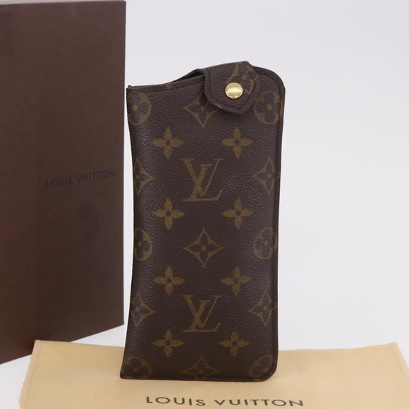 LOUIS VUITTON Monogram Etui Lunette MM Glasses Case M66544 LV Auth 184589A