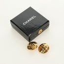 CHANEL Earring metal Gold Tone CC Auth 184597V-12