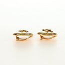 CHANEL Earring metal Gold Tone CC Auth 184597V-4