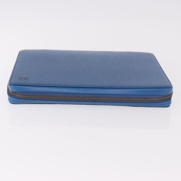 LOUIS VUITTON Epi Agenda Voyage Dagplanner Omslag Blauw LV Auth 184610