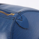 LOUIS VUITTON Epi Keepall 45 Boston Bag Blue M42975 LV Auth 184611-14
