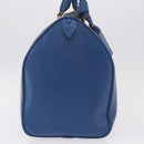 LOUIS VUITTON Epi Keepall 45 Boston Bag Blue M42975 LV Auth 184611-5
