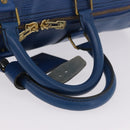 LOUIS VUITTON Epi Keepall 45 Boston Bag Blue M42975 LV Auth 184611-7