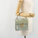 LOUIS VUITTON Monogram Vernis Spring Street Hand Bag Lavande M91216 Auth 184612A-23