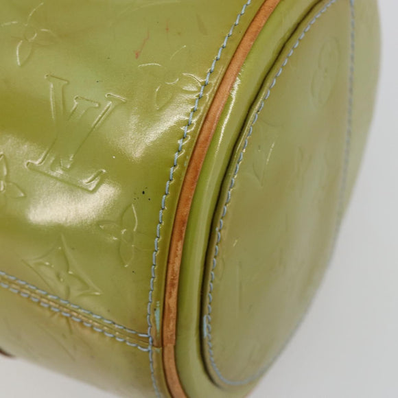 LOUIS VUITTON Monogram Vernis Bedford Hand Bag Baby Blue M91007 LV Auth 184613