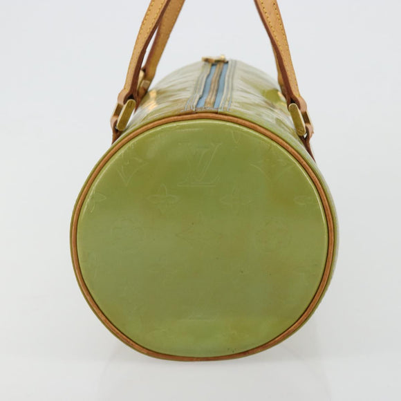 LOUIS VUITTON Monogram Vernis Bedford Hand Bag Baby Blue M91007 LV Auth 184613