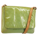 LOUIS VUITTON Monogram Vernis Thompson Street Bag Baby Blue M91009 Auth 184614-1
