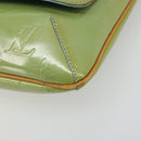 LOUIS VUITTON Monogram Vernis Thompson Street Bag Baby Blue M91009 Auth 184614-10