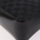 GUCCI GG Canvas Shoulder Bag Black Silver 001 3766 2123 Auth 184615-15
