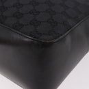 GUCCI GG Canvas Shoulder Bag Black Silver 001 3766 2123 Auth 184615-17