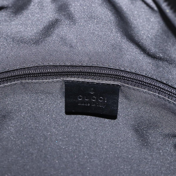 GUCCI GG Canvas Shoulder Bag Black Silver 001 3766 2123 Auth 184615
