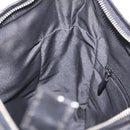 GUCCI GG Canvas Shoulder Bag Black Silver 001 3766 2123 Auth 184615-20