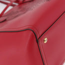 Salvatore Ferragamo Gancini Tote Bag Leather Pink Gold Auth 184616V-11