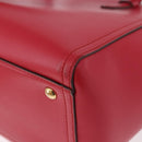Salvatore Ferragamo Gancini Tote Bag Leather Pink Gold Auth 184616V-14