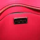 Salvatore Ferragamo Gancini Tote Bag Leather Pink Gold Auth 184616V-17