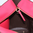 Salvatore Ferragamo Gancini Tote Bag Leather Pink Gold Auth 184616V-19