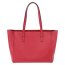 Salvatore Ferragamo Gancini Tote Bag Leather Pink Gold Auth 184616V-3