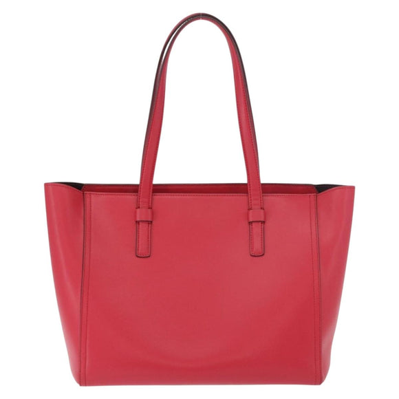 Salvatore Ferragamo Gancini Tote Bag Leather Pink Gold Auth 184616V