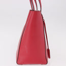 Salvatore Ferragamo Gancini Tote Bag Leather Pink Gold Auth 184616V-5