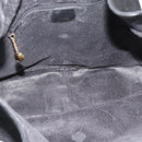 GUCCI Bamboo Shoulder Bag Suede 2way Black Gold 001 1577 2615 Auth 184617-11